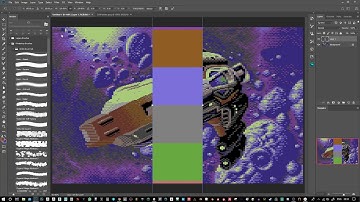 Converting a lossy jpg image ready for Blitpaint c64 mode - with Art by Jon Eggelton