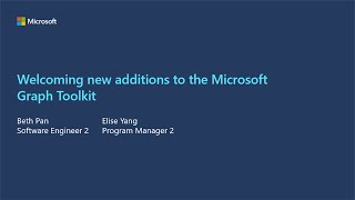 Welcoming new additions to the Microsoft Graph Toolkit