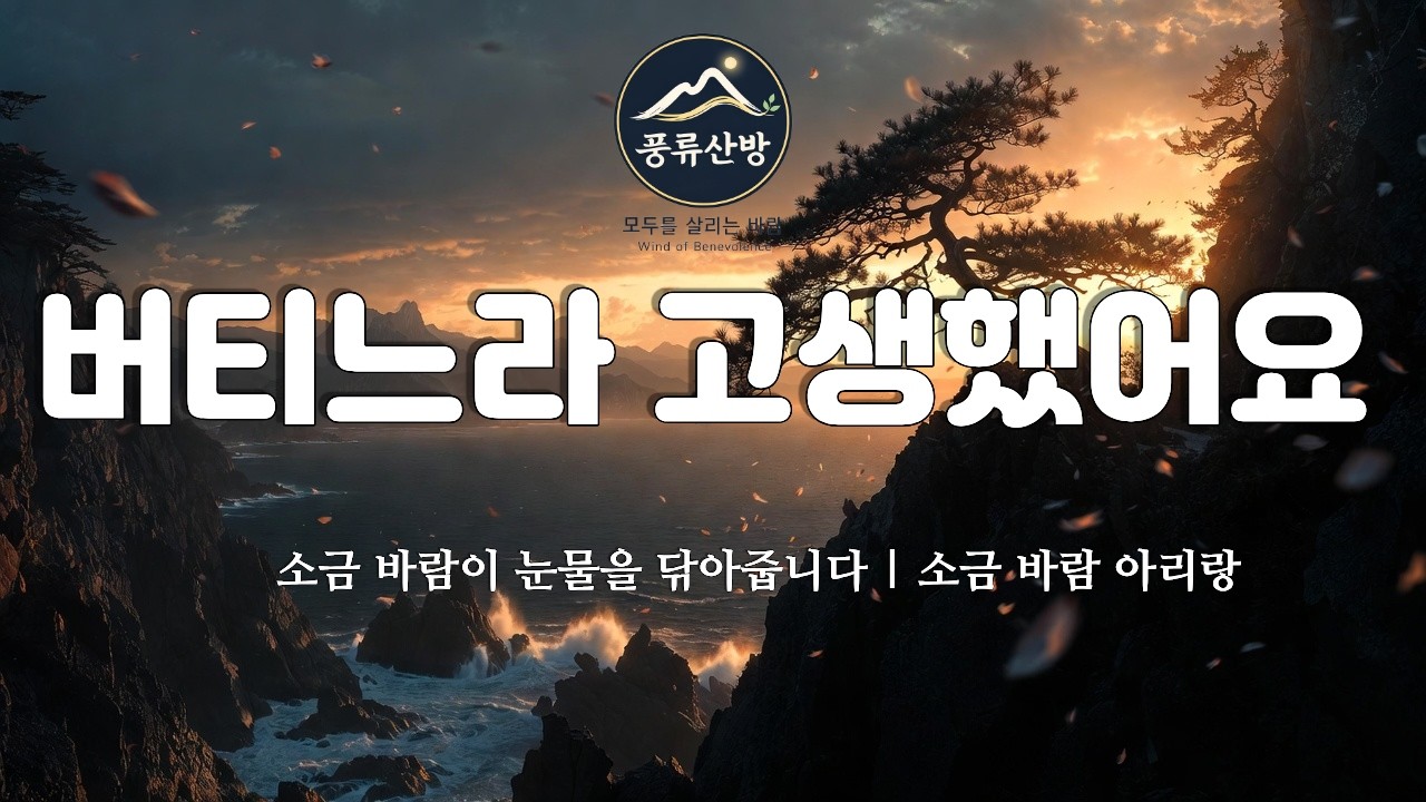 삶이 버거울 때 듣는 노래, 소금 바람이 눈물을 닦아줍니다 | 소금 바람 아리랑 (Remastered)