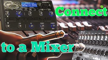 How connect Tc Helicon to a Mixer?
