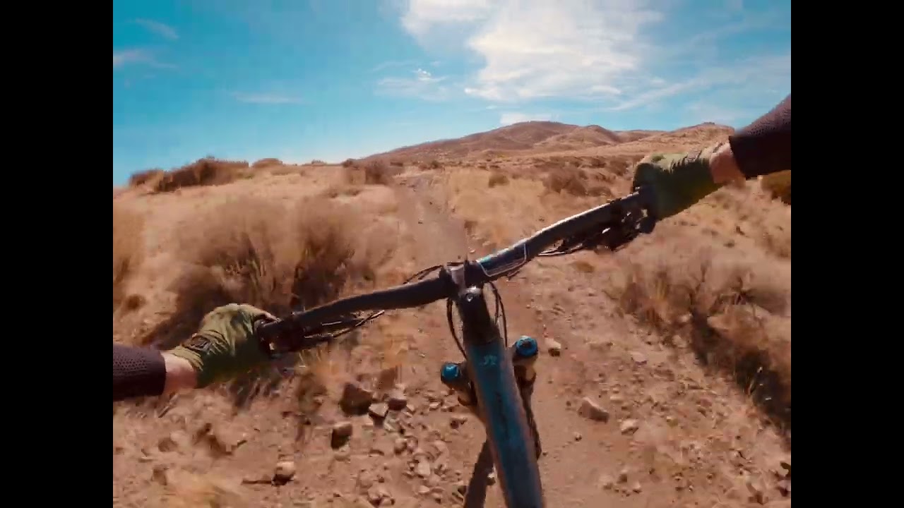 Bombing down Peavine mountain Reno Nevada