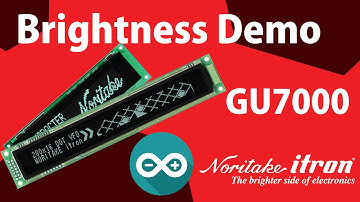 Noritake VFD: GU-7000 Dot Matrix Brightness Demo