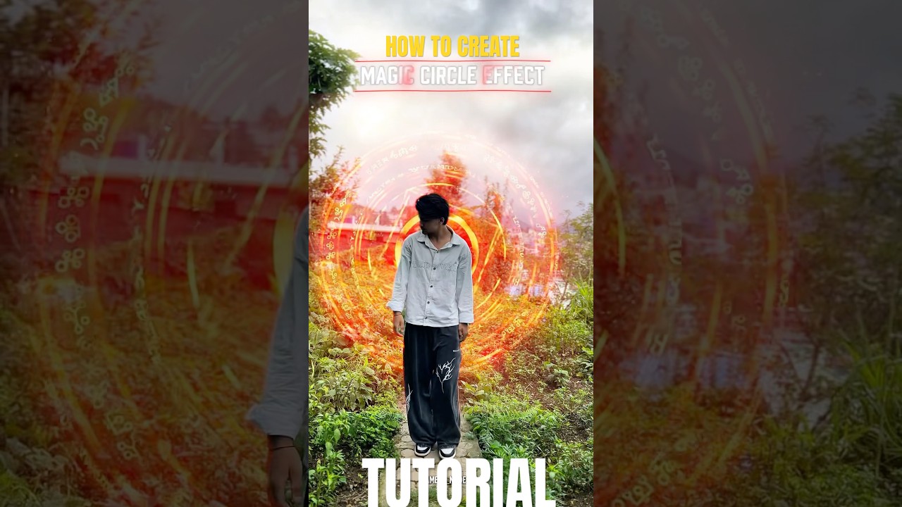 Magic circle effect overlay in capcut tutorial || easy to use ans learn || #capcutedit