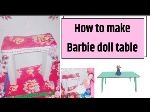 How to make Barbie doll table 🥰🥰{ हिन्दी में} |CRAFT|