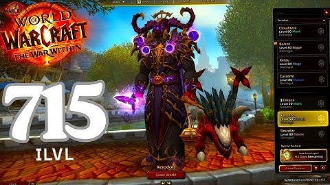 My WoW Character List! War Within 715 iLvl | Patch 11.2.5 Update 2025 (World of Warcraft)