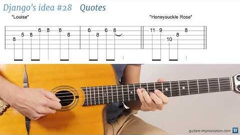 Django Reinhardt lick #28 : Quotes