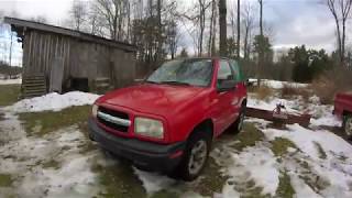 CHEVY TRACKER cold start and rev (snow)
