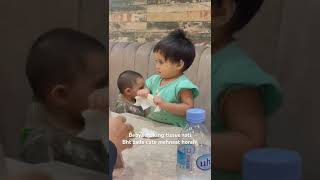 Bebya Making Tissue Roti