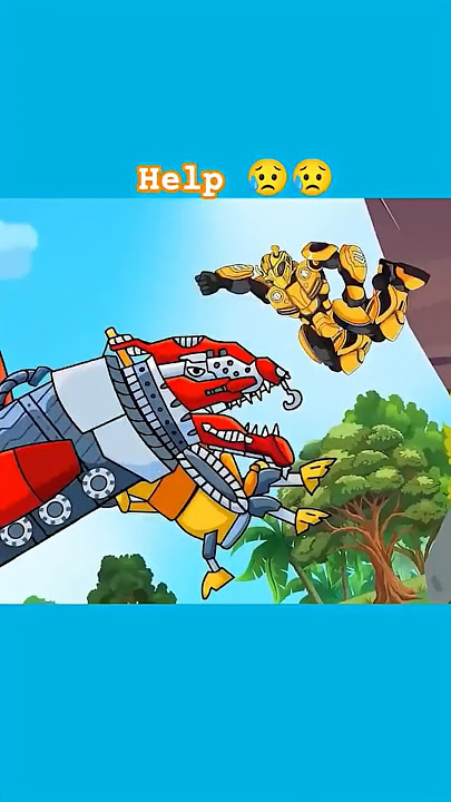 Bumblebee: Find Way To Protect His Family From Robot😱#shorts ##animation #2d #transformation
