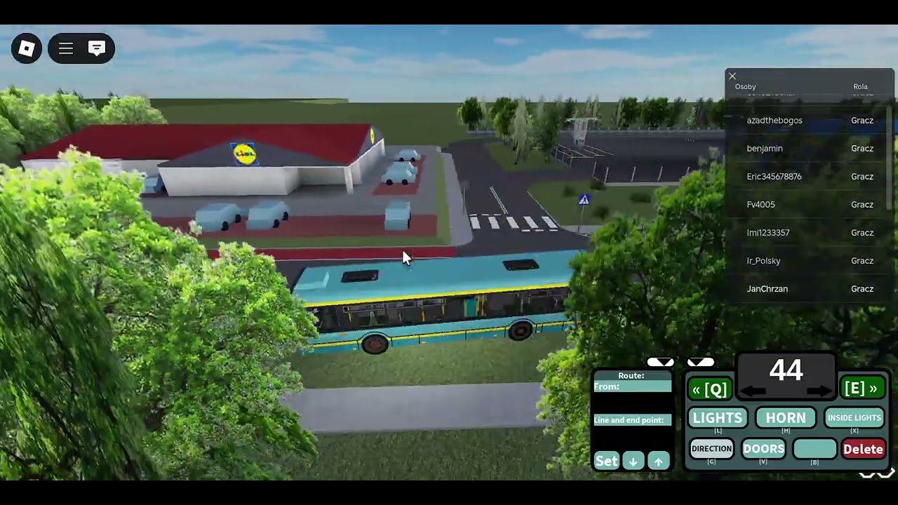 Roblox, PKM Jaworzno! Jedziemy autobusem.