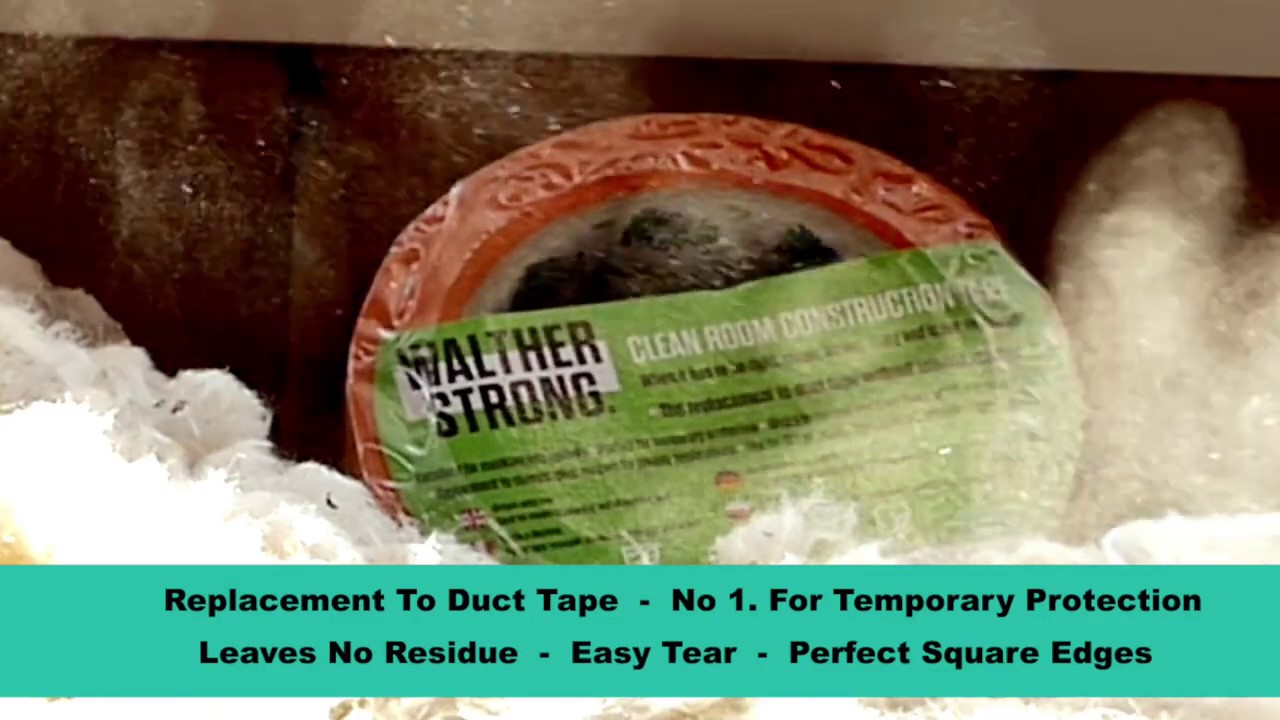 Easy Tear, No Residue Cleanroom Construction Tape