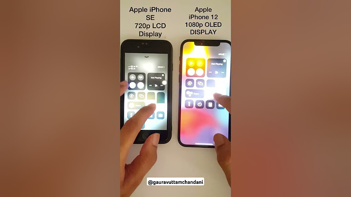 Apple iPhone SE 2020 vs Apple iPhone 12 OLED Display 1080p