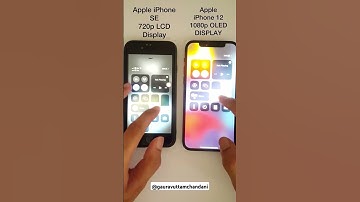 Apple iPhone SE 2020 vs Apple iPhone 12 OLED Display 1080p