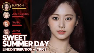 TWICE - Sweet Summer Day (Line Distribution   Lyrics Color Coded) PATREON REQUESTED