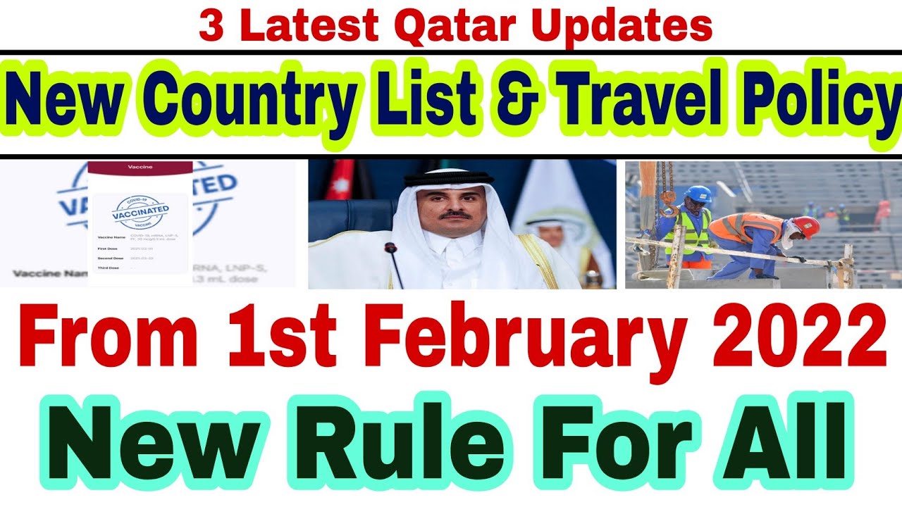 💥Qatar New Rule From 1st February 2022 Qatar New Travel Rule Ehteraz