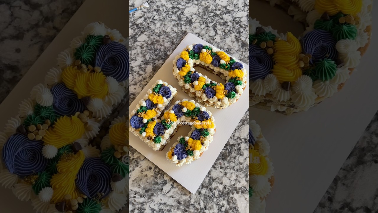 A large number 50 cookie cake 