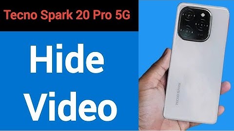 Tecno Spark 20 Pro 5G me video hide kaise karen, how to hide video