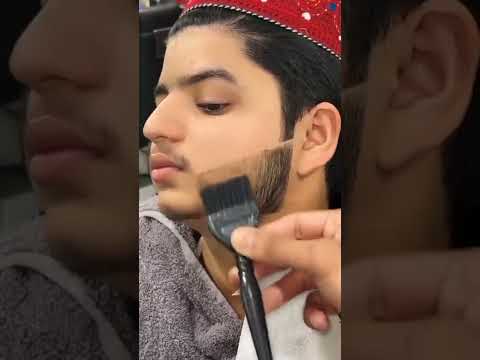 صبغه الدقن بالفرشاه الكبيره