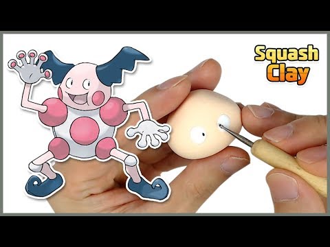Pokémon Clay art - Mr. Mime Psychic/Fairy Pokémon