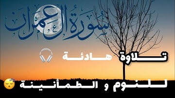 قرآن كريم سورة ال عمران كاملة ارح سمعك تلاوة هادئة تريح القلب🫀و العقل🧠خاشعة لعلاج ضيق لنوم عميق🤍😴🎧