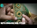 Mirror Work In Stitched Blouse Using Normal Needle | தமிழ் | With English Sub-Titles |