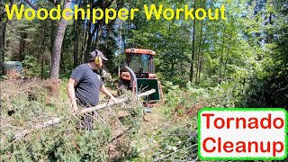 Woodland Mills WC68 Chipping Trees | Cutting up Trees After a Tornado