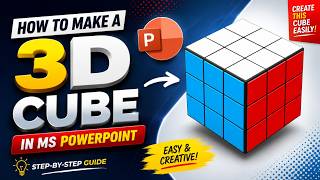 Make a 3D Cube in PowerPoint in Minutes! | Easy 3D Shape Tutorial