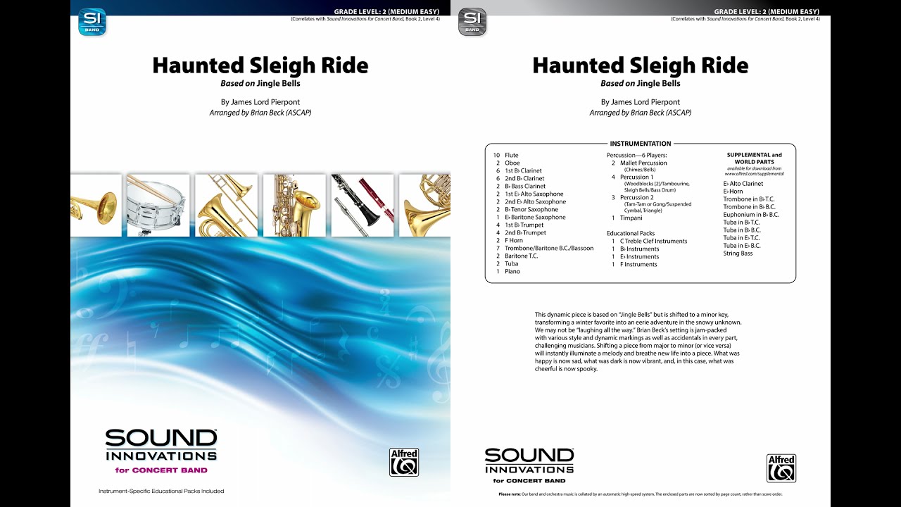 Haunted Sleigh Ride, arr. Brian Beck – Score & Sound