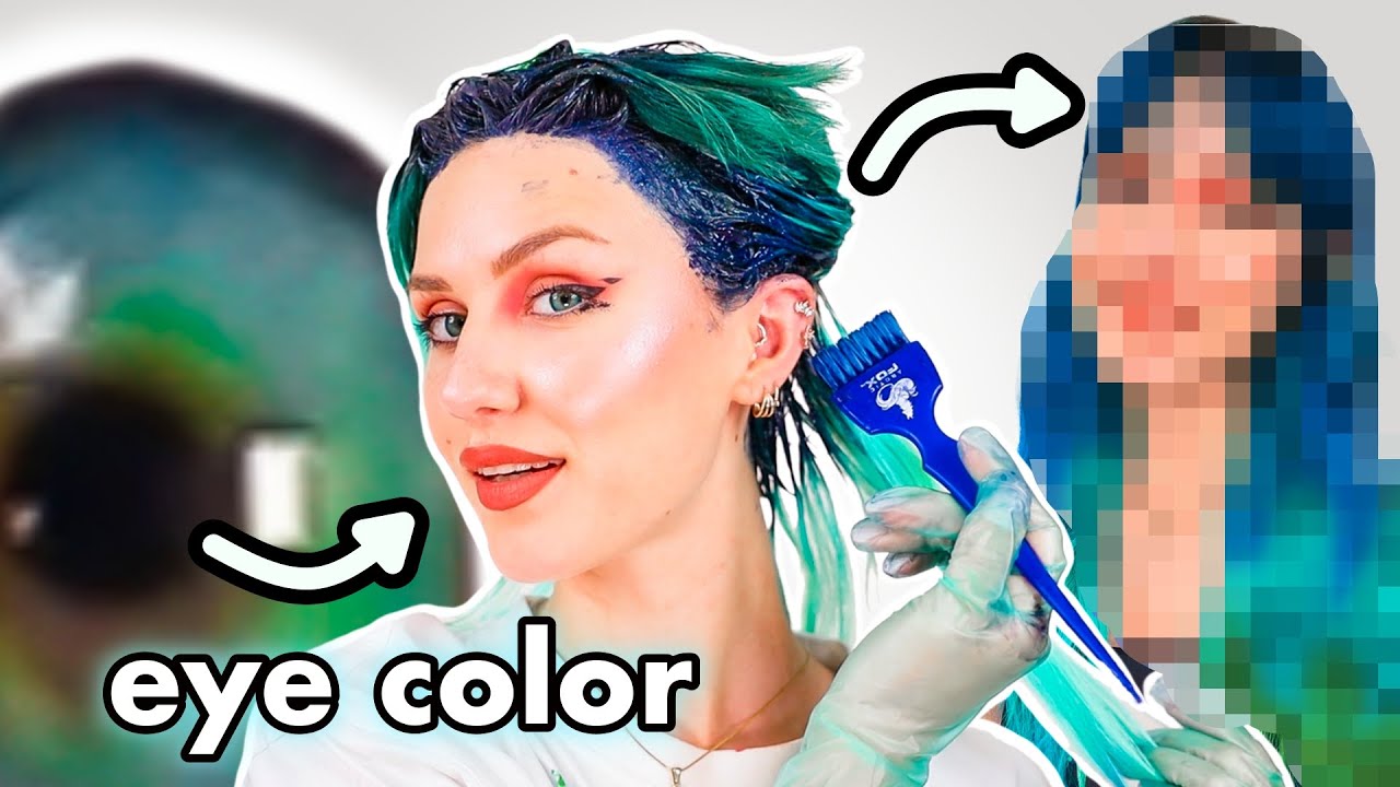 coloring-my-hair-the-same-color-as-my-eyes-youtube