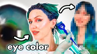 Coloring my hair the same color as my EYES 👁️