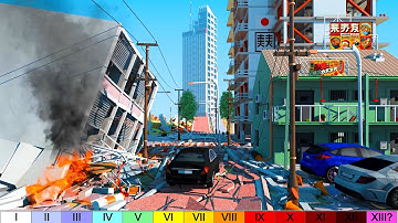 3D TOKYO: Earthquake Destruction Comparison!