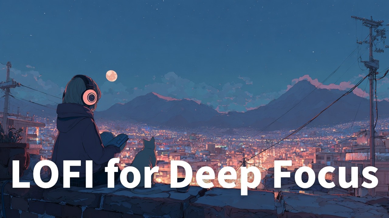 【癒しのLo-fi BGM】月と夜景のLo-fi 🌙 集中・作業・リラックス用BGM　Moon Lo-Fi Beats for Studying, Relaxing & Deep Focus