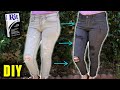 How to dye denim jeans  gray to black  lucykiins