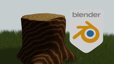 procedurally texture tree trunk in blender