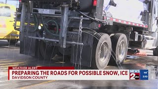 NDOT preparing the roads for possible snow, ice