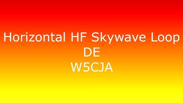 HF Horizontal Loop Antenna #hamradio