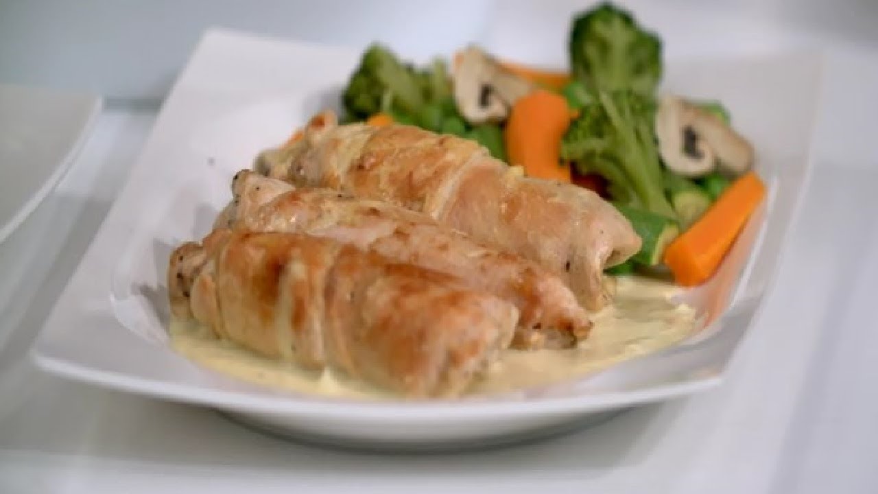 طريقة عمل رول الدجاج بحشوة الجبن | سفرة سالي مطع سالي فؤاد