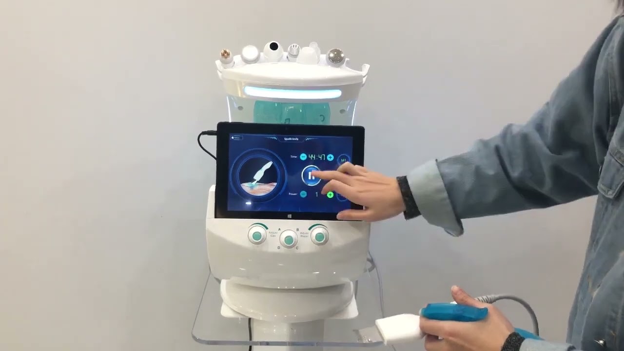 Hydrafacial  para tratamentos de pele com aqua peeling facial hydrodermabrasion, microdermoabrasão