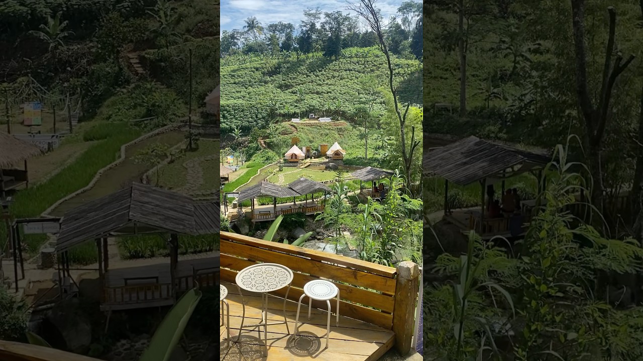 Cafe tepi sungai udaranya super seger di kaliwatu sentul 