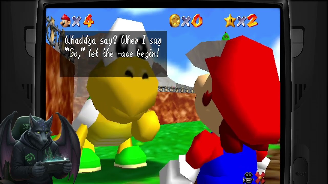 Mario 64 with Retro Achievements via RetroBat