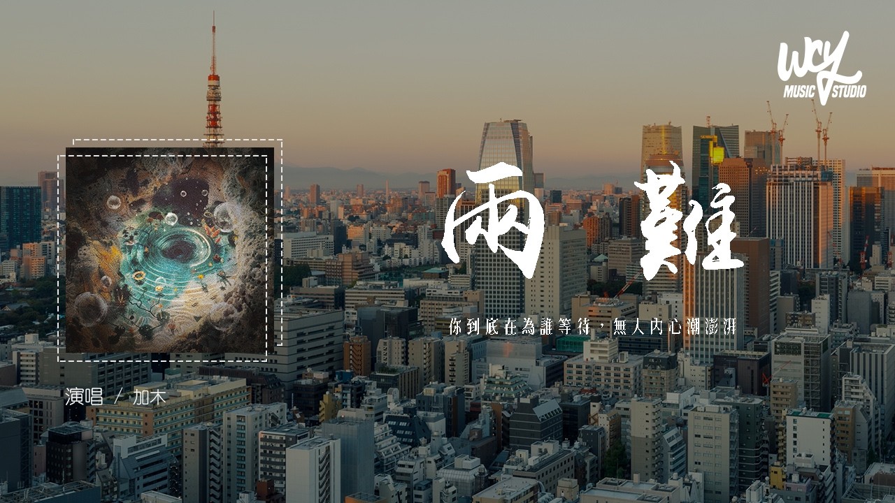 加木 - 兩 難「你到底在為誰等待,無人內心潮澎湃」(可轉伴奏和人聲視頻)【動態歌詞/pīn yīn gē cí】#加木 #兩難 #動態歌詞 ...