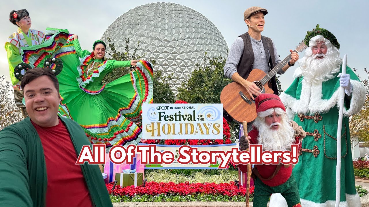 Фестиваль рассказчиков праздничных историй 🎄 | Каждый рассказчик праздничных историй в EPCOT 2025