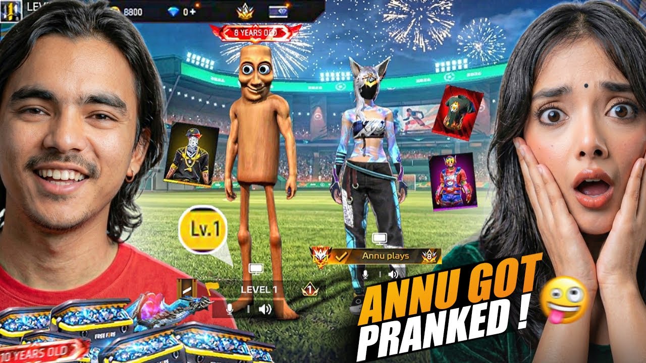 Prank on Anu Gamer With 1 Level Secret Account - COLLECTION VERSES