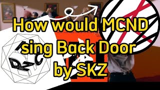 How would MCND sing Back Door by SKZ