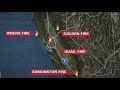 4 California wildfires spread during hot and windy weekend