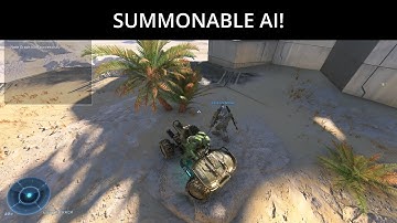 Summoning Companion Bot in Halo Infinite Forge