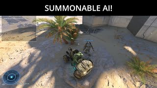 Summoning Companion Bot in Halo Infinite Forge