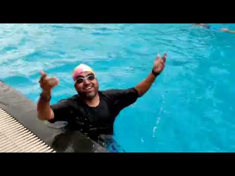 Swimming in the rain lightning | pre monsoon shower | #short