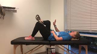 Supine piriformis stretch for hip flexibility