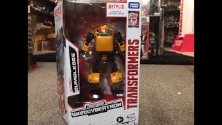 Transformers Netflix generations war for cybertron bumblebee unbox. G1 vintage complete collection